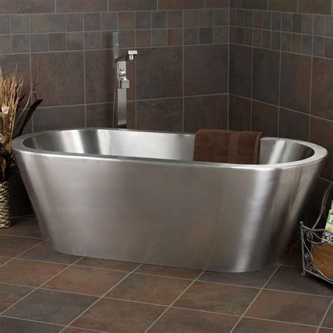 stainless steel box tub|freestanding stainless steel bathtub.